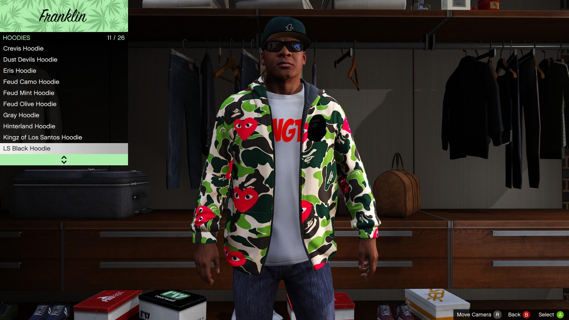 Bape x Supreme Hoodies GTA5 Mods